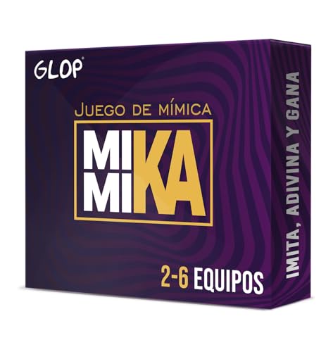 Glop Mimika - Juego de Mímica - Juegos de Mesa - Juegos de Mesa Adulto para Fiestas Con Amigos - Juegos de Mesa Familiares - Juegos de Mesa niños 8 años en Adelante - Juego de Mesa Adulto von Glop