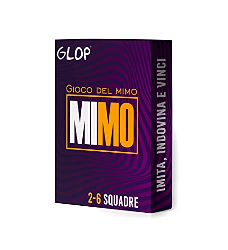 Glop Mimo - Gioco del Mimo - Giochi da Tavolo - Giochi da Tavolo per Adulti e Famiglie - Giochi per Bambini e Bambina sopra i 10 anni - Giochi di Società - Giochi in Scatola - Idee Regalo von Glop