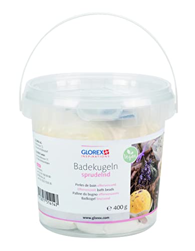 GLOREX 6 1601 202 - Badekugeln sprudelnd, ca. 400 g, Bastel-Set zur Herstellung von Badebomben, inkl. Anleitung und Zubehör, für ein aufregendes Badeerlebnis oder als kreative Idee zum Verschenken GLOREX 6 1601 202 - Badekugeln sprudelnd, ca. 400 g, Bastel-Set zur Herstellung von Badebomben, inkl. Anleitung und Zubehör, für ein aufregendes Badeerlebnis oder als kreative Idee zum Verschenken von GLOREX