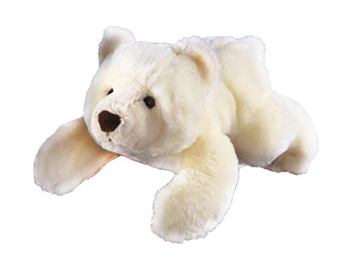 GLOREX 0 4513-1 - Kuscheltier zum Selberstopfen Eisbär Sven, ca. 28 cm groß, aus hochwertigem Plüsch genäht, muss nur noch befüllt werden, mit Geburtsurkunde von Glorex