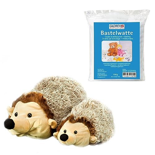 Glorex 04403100K - Komplettset Kuscheltier zum Selberstopfen, Igel mit Baby, ca. 32 cm, inkl. 100 g Watte, zum Basteln und Kuscheln Glorex 04403100K - Komplettset Kuscheltier zum Selberstopfen, Igel mit Baby, ca. 32 cm, inkl. 100 g Watte, zum Basteln und Kuscheln von GLOREX