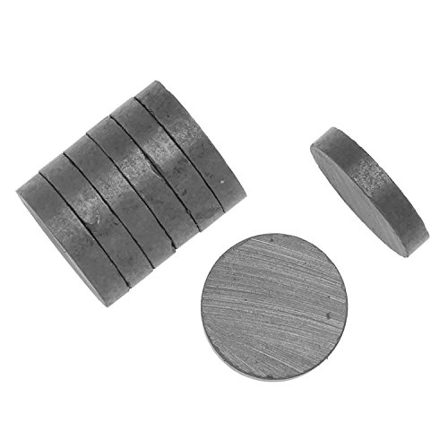 Glorex 6 1801 051 - Haftmagnete rund, 10 Stück, Durchmesser ca. 20 mm, Magnete zum Befestigen von Notizen und Zetteln am Kühlschrank oder Memoboard von Glorex