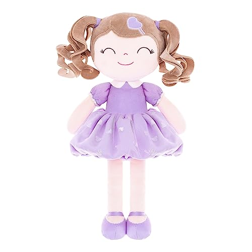 Gloveleya Baby Puppe Geschenke Plüsch Curly Mädchen Spielzeug mit Liebe 16" lila Licht Haut Gloveleya Baby Puppe Geschenke Plüsch Curly Mädchen Spielzeug mit Liebe 16" lila Licht Haut von Gloveleya