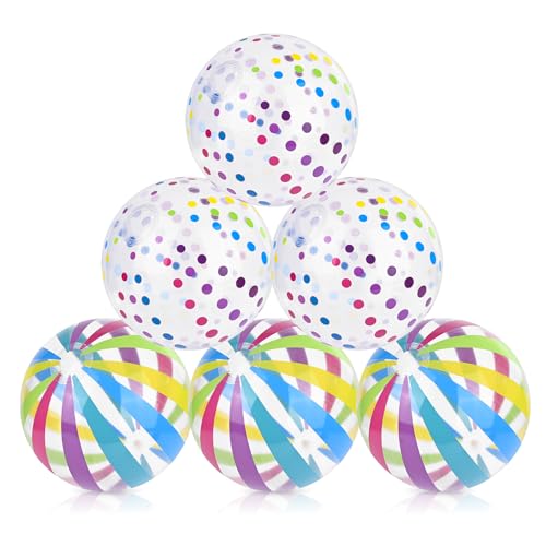 Wasserball Aufblasbar, Glovios 6 Stück Wasserball Kinder, Wasserball Klein, Wasserbälle Strandball Schwimmball für Beach Pool Party Wasserspielzeug Wasserball Aufblasbar, Glovios 6 Stück Wasserball Kinder, Wasserball Klein, Wasserbälle Strandball Schwimmball für Beach Pool Party Wasserspielzeug von Glovios