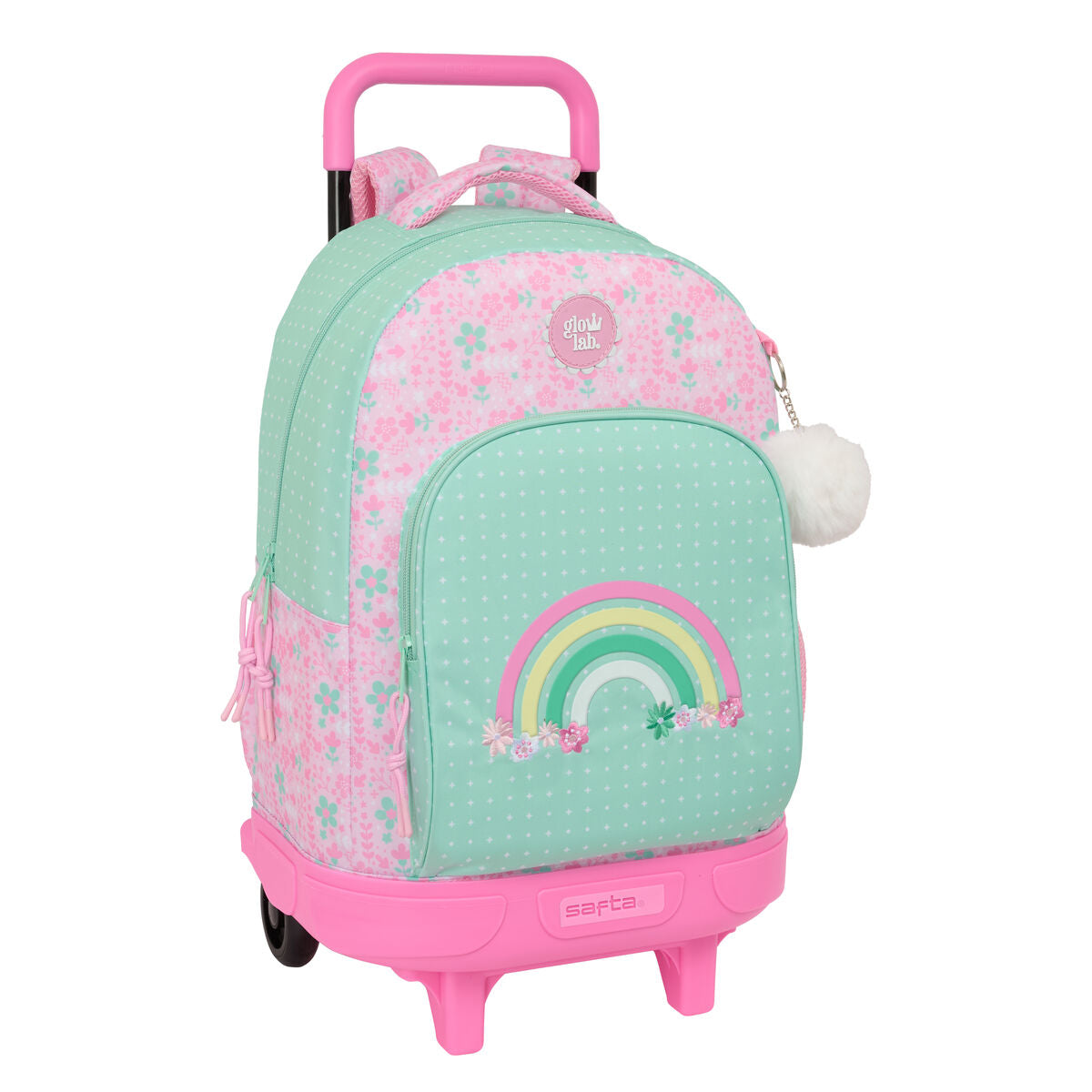 Schulrucksack mit Rollen Glow Lab Amazing Green Pink 33 x 45 x 22 cm von Glow Lab