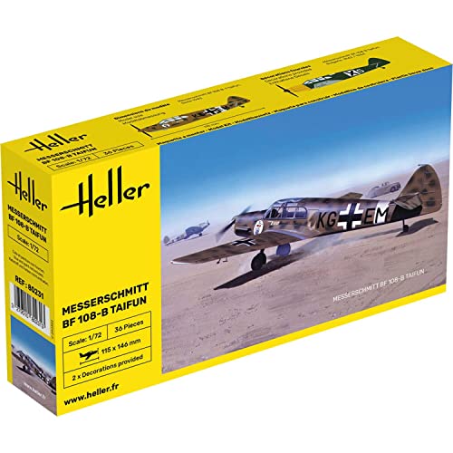 Heller 80231 Modellbausatz Messerschmitt Bf 108 B Taifun von Glow2B