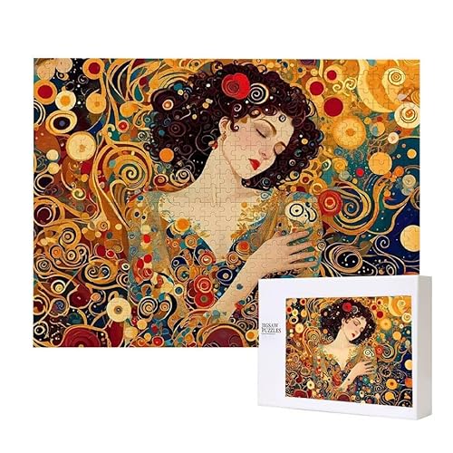 Abstract Frauen Puzzle 1000 Teile Puzzles Erwachsene, Helle und farbenfrohe Puzzles, Indoor-Puzzle-Kreativspiel zur Entspannung von Erwachsenen und Erziehung oder als Geschenk I-52 von Glslmznq
