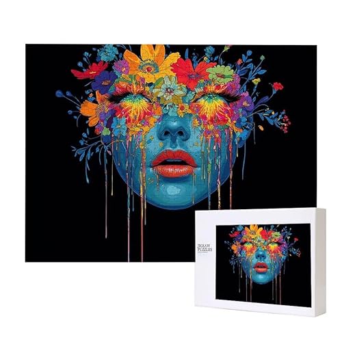 Abstract Frauen Puzzle 2000 Teile Puzzles Erwachsene, Helle und farbenfrohe Puzzles, Indoor-Puzzle-Kreativspiel zur Entspannung von Erwachsenen und Erziehung oder als Geschenk I-54 von Glslmznq