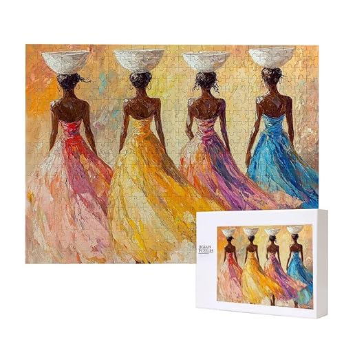 Afrikanische Frauen Puzzle 500 Teile Puzzles Erwachsene, Helle und farbenfrohe Puzzles, Indoor-Puzzle-Kreativspiel zur Entspannung von Erwachsenen und Erziehung oder als Geschenk I-147 Afrikanische Frauen Puzzle 500 Teile Puzzles Erwachsene, Helle und farbenfrohe Puzzles, Indoor-Puzzle-Kreativspiel zur Entspannung von Erwachsenen und Erziehung oder als Geschenk I-147 von Glslmznq