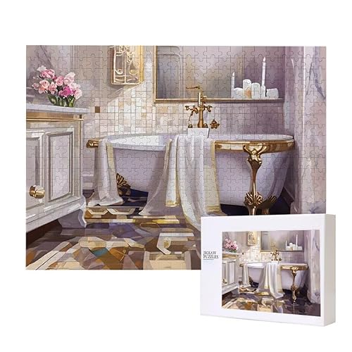 Badezimmer Puzzle 200 Teile Puzzles Erwachsene, Helle und farbenfrohe Puzzles, Indoor-Puzzle-Kreativspiel zur Entspannung von Erwachsenen und Erziehung oder als Geschenk I-773 Badezimmer Puzzle 200 Teile Puzzles Erwachsene, Helle und farbenfrohe Puzzles, Indoor-Puzzle-Kreativspiel zur Entspannung von Erwachsenen und Erziehung oder als Geschenk I-773 von Glslmznq