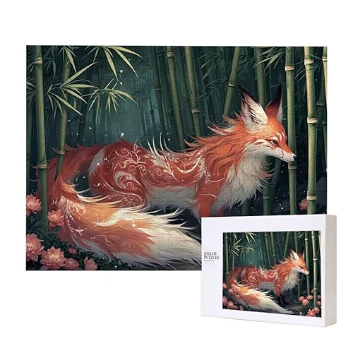Bambuswald Fox Puzzle 2000 Teile Puzzles Erwachsene, Helle und farbenfrohe Puzzles, Indoor-Puzzle-Kreativspiel zur Entspannung von Erwachsenen und Erziehung oder als Geschenk I-804 von Glslmznq