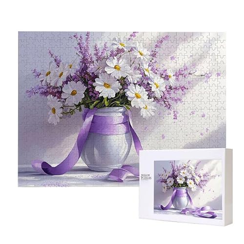 Blumen Vase Puzzle 1500 Teile Puzzles Erwachsene, Helle und farbenfrohe Puzzles, Indoor-Puzzle-Kreativspiel zur Entspannung von Erwachsenen und Erziehung oder als Geschenk I-315 von Glslmznq