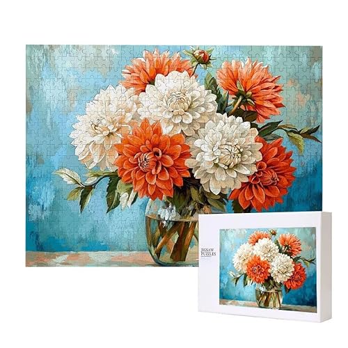 Blumen Vase Puzzle 2000 Teile Puzzles Erwachsene, Helle und farbenfrohe Puzzles, Indoor-Puzzle-Kreativspiel zur Entspannung von Erwachsenen und Erziehung oder als Geschenk I-332 von Glslmznq