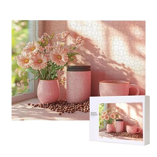 Blumen Vase Puzzle 3000 Teile Puzzles Erwachsene, Helle und farbenfrohe Puzzles, Indoor-Puzzle-Kreativspiel zur Entspannung von Erwachsenen und Erziehung oder als Geschenk I-335 von Glslmznq