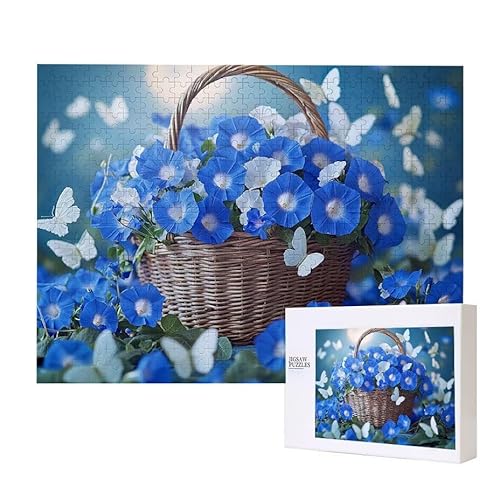 Blumenkorb Butterfly Puzzle 2000 Teile Puzzles Erwachsene, Helle und farbenfrohe Puzzles, Indoor-Puzzle-Kreativspiel zur Entspannung von Erwachsenen und Erziehung oder als Geschenk I-344 von Glslmznq