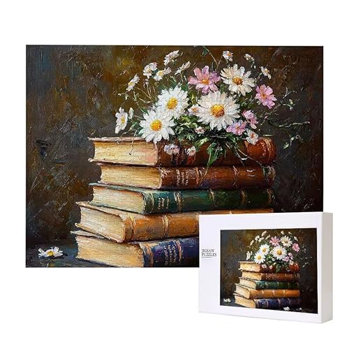 Bücher Blumen Puzzle 500 Teile Puzzles Erwachsene, Helle und farbenfrohe Puzzles, Indoor-Puzzle-Kreativspiel zur Entspannung von Erwachsenen und Erziehung oder als Geschenk I-629 Bücher Blumen Puzzle 500 Teile Puzzles Erwachsene, Helle und farbenfrohe Puzzles, Indoor-Puzzle-Kreativspiel zur Entspannung von Erwachsenen und Erziehung oder als Geschenk I-629 von Glslmznq