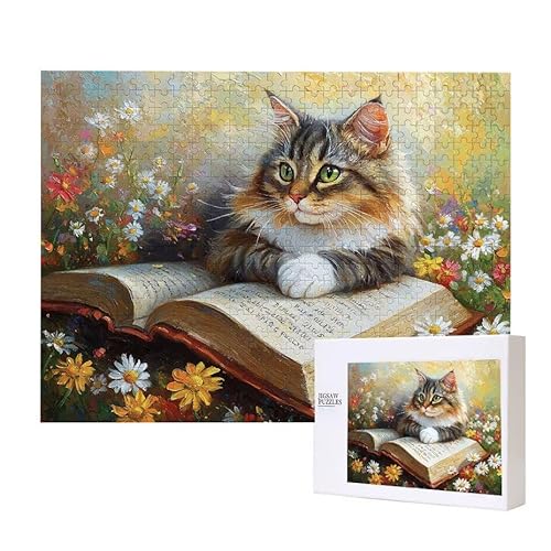 Bücher Katzen Puzzle 200 Teile Puzzles Erwachsene, Helle und farbenfrohe Puzzles, Indoor-Puzzle-Kreativspiel zur Entspannung von Erwachsenen und Erziehung oder als Geschenk I-631 Bücher Katzen Puzzle 200 Teile Puzzles Erwachsene, Helle und farbenfrohe Puzzles, Indoor-Puzzle-Kreativspiel zur Entspannung von Erwachsenen und Erziehung oder als Geschenk I-631 von Glslmznq