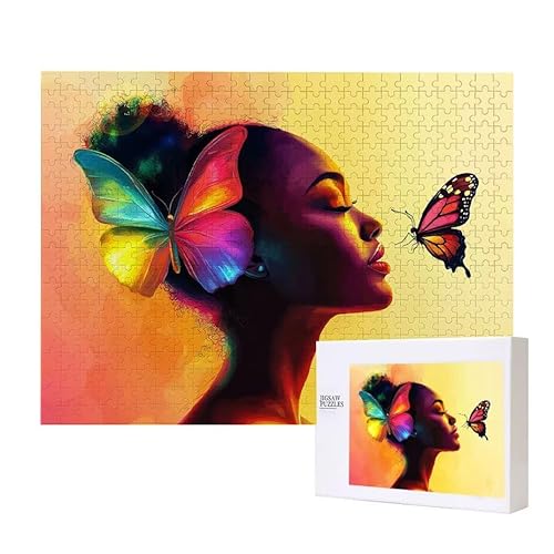 Butterfly Frau Puzzle 200 Teile Puzzles Erwachsene, Helle und farbenfrohe Puzzles, Indoor-Puzzle-Kreativspiel zur Entspannung von Erwachsenen und Erziehung oder als Geschenk I-303 Butterfly Frau Puzzle 200 Teile Puzzles Erwachsene, Helle und farbenfrohe Puzzles, Indoor-Puzzle-Kreativspiel zur Entspannung von Erwachsenen und Erziehung oder als Geschenk I-303 von Glslmznq