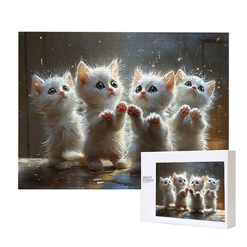Cat Nett Puzzle 1500 Teile Puzzles Erwachsene, Helle und farbenfrohe Puzzles, Indoor-Puzzle-Kreativspiel zur Entspannung von Erwachsenen und Erziehung oder als Geschenk I-461 von Glslmznq