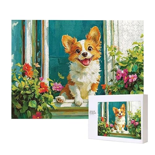 Corgi Puzzle 3000 Teile Puzzles Erwachsene, Helle und farbenfrohe Puzzles, Indoor-Puzzle-Kreativspiel zur Entspannung von Erwachsenen und Erziehung oder als Geschenk I-383 von Glslmznq
