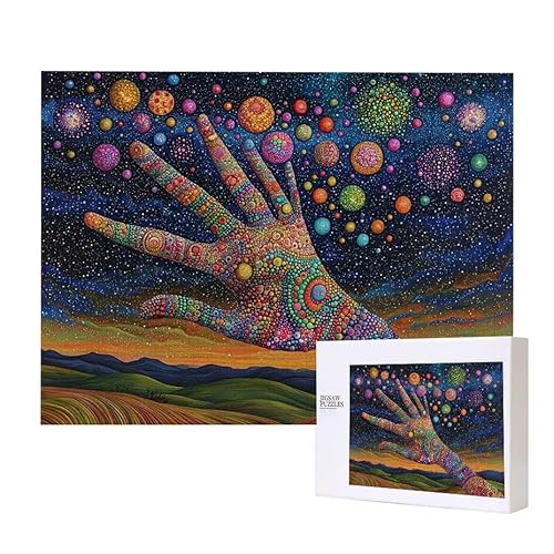Die Hand Gottes Puzzle 1500 Teile Puzzles Erwachsene, Helle und farbenfrohe Puzzles, Indoor-Puzzle-Kreativspiel zur Entspannung von Erwachsenen und Erziehung oder als Geschenk I-597 von Glslmznq
