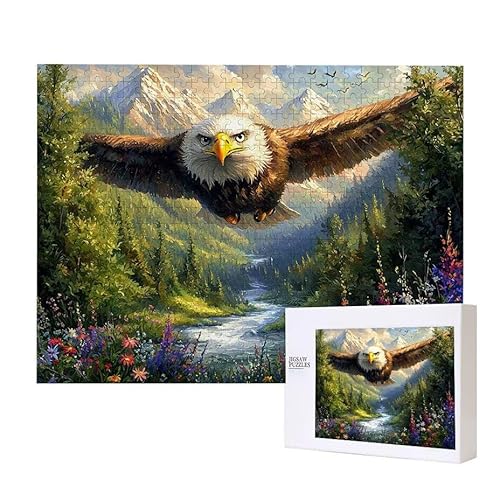 Eagle Landschaft Puzzle 1500 Teile Puzzles Erwachsene, Helle und farbenfrohe Puzzles, Indoor-Puzzle-Kreativspiel zur Entspannung von Erwachsenen und Erziehung oder als Geschenk I-443 von Glslmznq