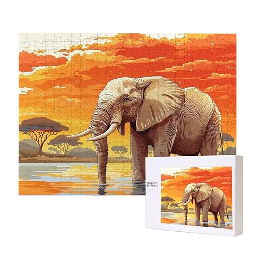 Elefant Sonnenuntergang Puzzle 3000 Teile Puzzles Erwachsene, Helle und farbenfrohe Puzzles, Indoor-Puzzle-Kreativspiel zur Entspannung von Erwachsenen und Erziehung oder als Geschenk I-77 Elefant Sonnenuntergang Puzzle 3000 Teile Puzzles Erwachsene, Helle und farbenfrohe Puzzles, Indoor-Puzzle-Kreativspiel zur Entspannung von Erwachsenen und Erziehung oder als Geschenk I-77 von Glslmznq