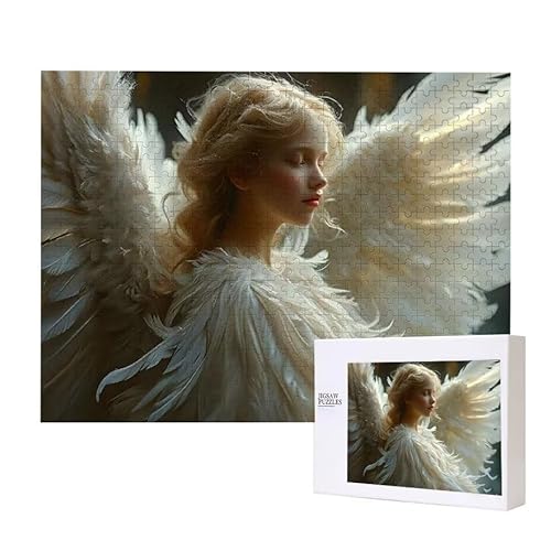 Engel Frau Puzzle 3000 Teile Puzzles Erwachsene, Helle und farbenfrohe Puzzles, Indoor-Puzzle-Kreativspiel zur Entspannung von Erwachsenen und Erziehung oder als Geschenk I-659 von Glslmznq