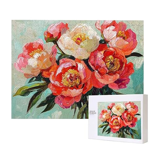Farbe Pfingstrose Puzzle 200 Teile Puzzles Erwachsene, Helle und farbenfrohe Puzzles, Indoor-Puzzle-Kreativspiel zur Entspannung von Erwachsenen und Erziehung oder als Geschenk I-37 Farbe Pfingstrose Puzzle 200 Teile Puzzles Erwachsene, Helle und farbenfrohe Puzzles, Indoor-Puzzle-Kreativspiel zur Entspannung von Erwachsenen und Erziehung oder als Geschenk I-37 von Glslmznq