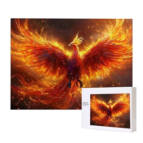Feuer Phoenix Puzzle 2000 Teile Puzzles Erwachsene, Helle und farbenfrohe Puzzles, Indoor-Puzzle-Kreativspiel zur Entspannung von Erwachsenen und Erziehung oder als Geschenk I-358 von Glslmznq