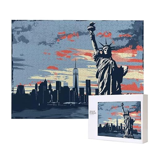Freiheitsstatue Puzzle 2000 Teile Puzzles Erwachsene, Helle und farbenfrohe Puzzles, Indoor-Puzzle-Kreativspiel zur Entspannung von Erwachsenen und Erziehung oder als Geschenk I-812 von Glslmznq