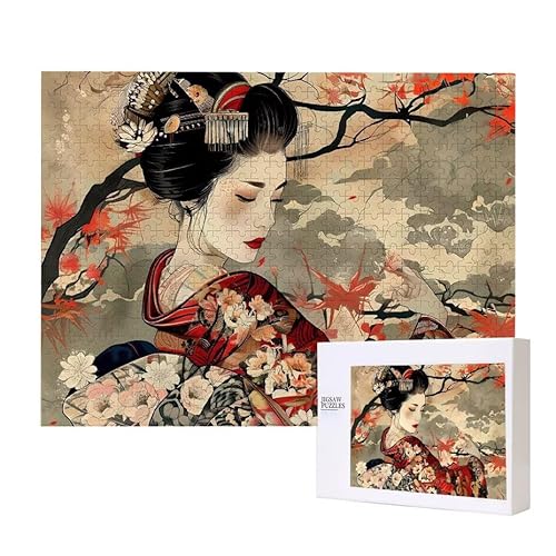 Geisha Puzzle 2000 Teile Puzzles Erwachsene, Helle und farbenfrohe Puzzles, Indoor-Puzzle-Kreativspiel zur Entspannung von Erwachsenen und Erziehung oder als Geschenk I-752 von Glslmznq