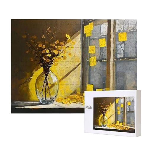 Gelbe Blume Puzzle 3000 Teile Puzzles Erwachsene, Helle und farbenfrohe Puzzles, Indoor-Puzzle-Kreativspiel zur Entspannung von Erwachsenen und Erziehung oder als Geschenk I-355 von Glslmznq