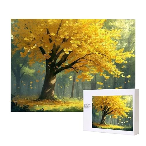 Ginkgo Baum Puzzle 3000 Teile Puzzles Erwachsene, Helle und farbenfrohe Puzzles, Indoor-Puzzle-Kreativspiel zur Entspannung von Erwachsenen und Erziehung oder als Geschenk I-755 von Glslmznq
