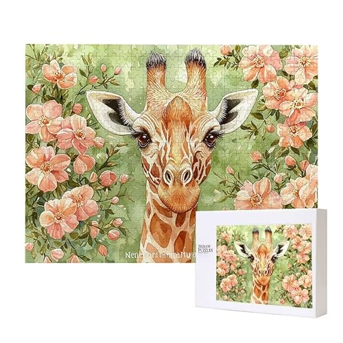 Giraffe Puzzle 3000 Teile Puzzles Erwachsene, Helle und farbenfrohe Puzzles, Indoor-Puzzle-Kreativspiel zur Entspannung von Erwachsenen und Erziehung oder als Geschenk I-791 von Glslmznq