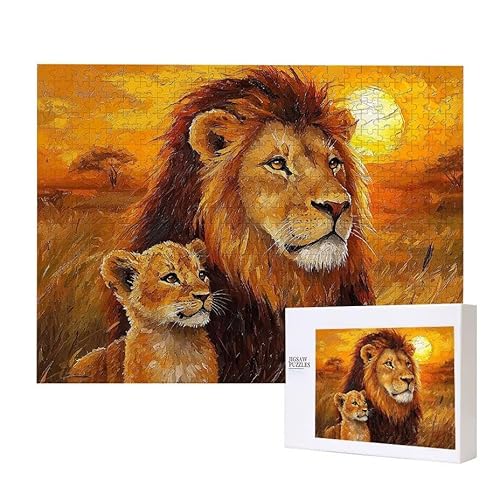 Grasland Lion Puzzle 200 Teile Puzzles Erwachsene, Helle und farbenfrohe Puzzles, Indoor-Puzzle-Kreativspiel zur Entspannung von Erwachsenen und Erziehung oder als Geschenk I-43 Grasland Lion Puzzle 200 Teile Puzzles Erwachsene, Helle und farbenfrohe Puzzles, Indoor-Puzzle-Kreativspiel zur Entspannung von Erwachsenen und Erziehung oder als Geschenk I-43 von Glslmznq
