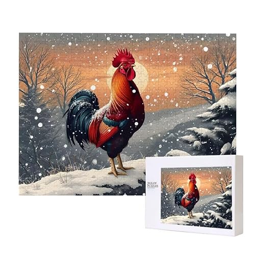 Hahn Puzzle 3000 Teile Puzzles Erwachsene, Helle und farbenfrohe Puzzles, Indoor-Puzzle-Kreativspiel zur Entspannung von Erwachsenen und Erziehung oder als Geschenk I-191 von Glslmznq