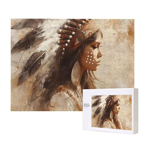 Indianer Puzzle 200 Teile Puzzles Erwachsene, Helle und farbenfrohe Puzzles, Indoor-Puzzle-Kreativspiel zur Entspannung von Erwachsenen und Erziehung oder als Geschenk I-757 Indianer Puzzle 200 Teile Puzzles Erwachsene, Helle und farbenfrohe Puzzles, Indoor-Puzzle-Kreativspiel zur Entspannung von Erwachsenen und Erziehung oder als Geschenk I-757 von Glslmznq