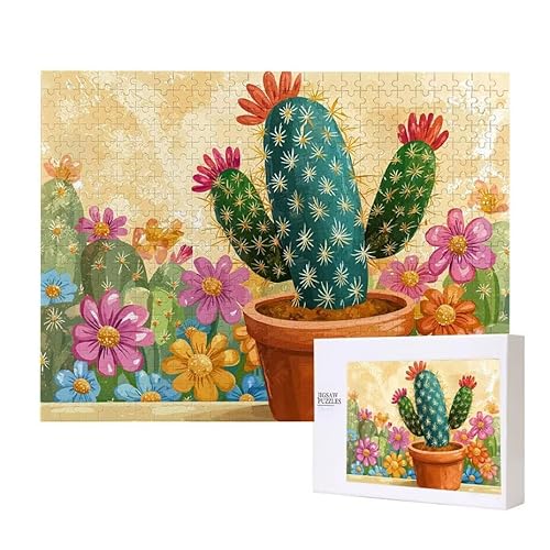 Kaktus Puzzle 300 Teile Puzzles Erwachsene, Helle und farbenfrohe Puzzles, Indoor-Puzzle-Kreativspiel zur Entspannung von Erwachsenen und Erziehung oder als Geschenk I-680 Kaktus Puzzle 300 Teile Puzzles Erwachsene, Helle und farbenfrohe Puzzles, Indoor-Puzzle-Kreativspiel zur Entspannung von Erwachsenen und Erziehung oder als Geschenk I-680 von Glslmznq