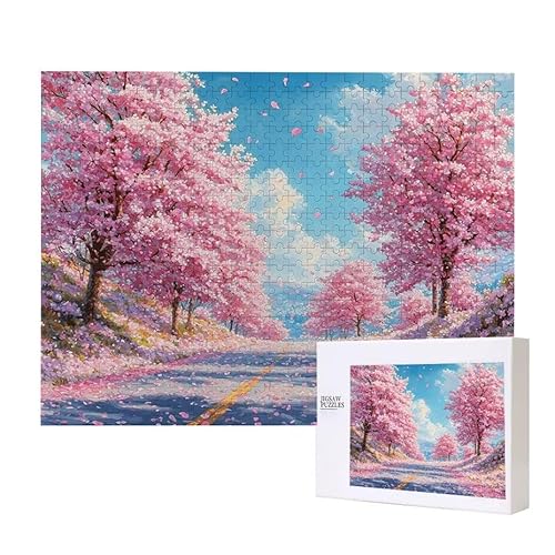 Kirschblüte Puzzle 1500 Teile Puzzles Erwachsene, Helle und farbenfrohe Puzzles, Indoor-Puzzle-Kreativspiel zur Entspannung von Erwachsenen und Erziehung oder als Geschenk I-761 von Glslmznq