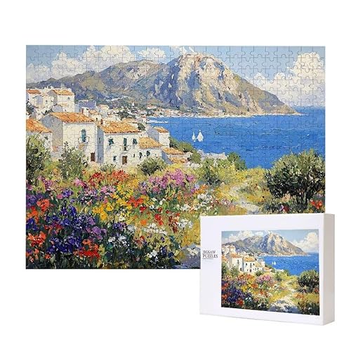 Küste Landschaft Puzzle 3000 Teile Puzzles Erwachsene, Helle und farbenfrohe Puzzles, Indoor-Puzzle-Kreativspiel zur Entspannung von Erwachsenen und Erziehung oder als Geschenk I-199 von Glslmznq
