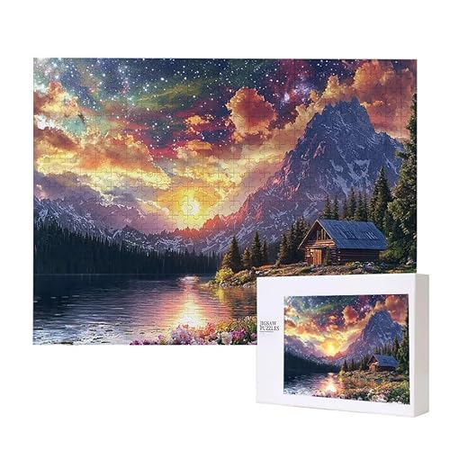 Landschaft Puzzle 1000 Teile Puzzles Erwachsene, Helle und farbenfrohe Puzzles, Indoor-Puzzle-Kreativspiel zur Entspannung von Erwachsenen und Erziehung oder als Geschenk I-152 von Glslmznq