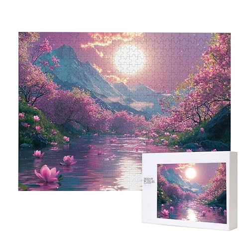 Landschaft Puzzle 3000 Teile Puzzles Erwachsene, Helle und farbenfrohe Puzzles, Indoor-Puzzle-Kreativspiel zur Entspannung von Erwachsenen und Erziehung oder als Geschenk I-151 von Glslmznq