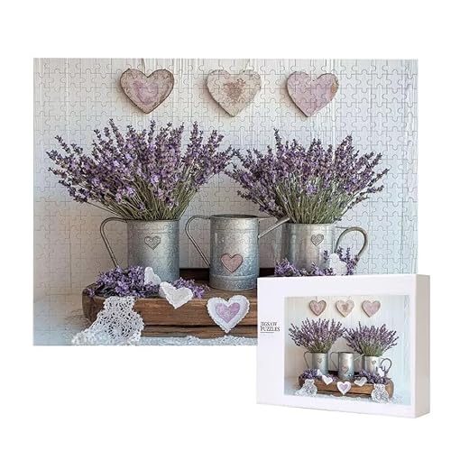 Lavendel Puzzle 3000 Teile Puzzles Erwachsene, Helle und farbenfrohe Puzzles, Indoor-Puzzle-Kreativspiel zur Entspannung von Erwachsenen und Erziehung oder als Geschenk I-737 von Glslmznq