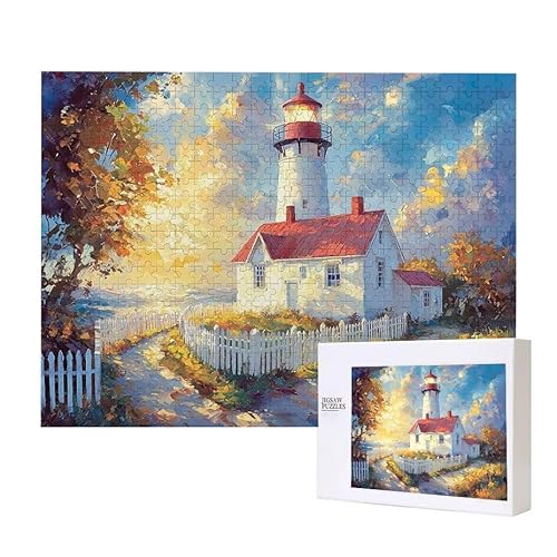 Leuchtturm Puzzle 3000 Teile Puzzles Erwachsene, Helle und farbenfrohe Puzzles, Indoor-Puzzle-Kreativspiel zur Entspannung von Erwachsenen und Erziehung oder als Geschenk I-83 von Glslmznq