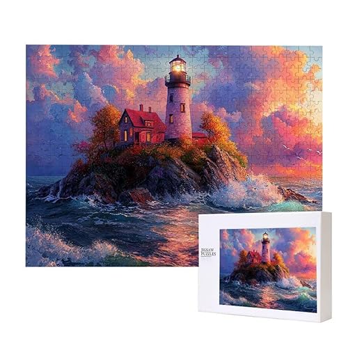 Leuchtturm Puzzle 3000 Teile Puzzles Erwachsene, Helle und farbenfrohe Puzzles, Indoor-Puzzle-Kreativspiel zur Entspannung von Erwachsenen und Erziehung oder als Geschenk I-85 von Glslmznq