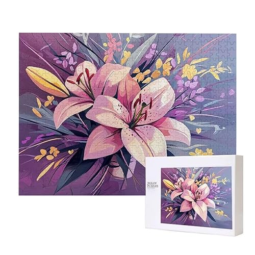 Lilienblumenvase Puzzle 1000 Teile Puzzles Erwachsene, Helle und farbenfrohe Puzzles, Indoor-Puzzle-Kreativspiel zur Entspannung von Erwachsenen und Erziehung oder als Geschenk I-16 Lilienblumenvase Puzzle 1000 Teile Puzzles Erwachsene, Helle und farbenfrohe Puzzles, Indoor-Puzzle-Kreativspiel zur Entspannung von Erwachsenen und Erziehung oder als Geschenk I-16 von Glslmznq