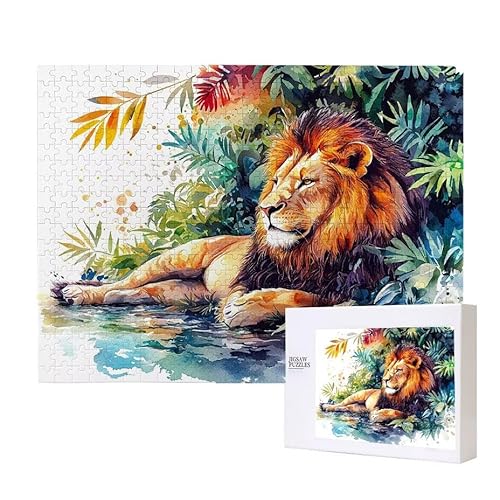 Löwe Tier Puzzle 1000 Teile Puzzles Erwachsene, Helle und farbenfrohe Puzzles, Indoor-Puzzle-Kreativspiel zur Entspannung von Erwachsenen und Erziehung oder als Geschenk I-622 Löwe Tier Puzzle 1000 Teile Puzzles Erwachsene, Helle und farbenfrohe Puzzles, Indoor-Puzzle-Kreativspiel zur Entspannung von Erwachsenen und Erziehung oder als Geschenk I-622 von Glslmznq