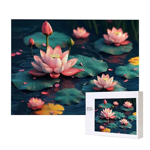 Lotus Puzzle 200 Teile Puzzles Erwachsene, Helle und farbenfrohe Puzzles, Indoor-Puzzle-Kreativspiel zur Entspannung von Erwachsenen und Erziehung oder als Geschenk I-647 von Glslmznq