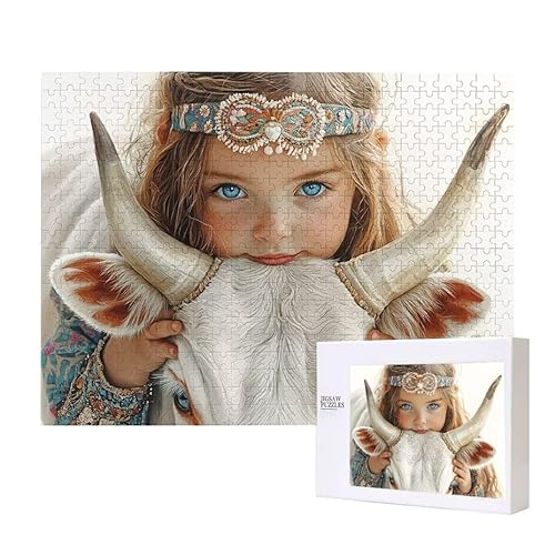 Mädchen Kuh Puzzle 300 Teile Puzzles Erwachsene, Helle und farbenfrohe Puzzles, Indoor-Puzzle-Kreativspiel zur Entspannung von Erwachsenen und Erziehung oder als Geschenk I-544 Mädchen Kuh Puzzle 300 Teile Puzzles Erwachsene, Helle und farbenfrohe Puzzles, Indoor-Puzzle-Kreativspiel zur Entspannung von Erwachsenen und Erziehung oder als Geschenk I-544 von Glslmznq